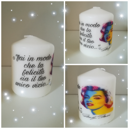 candela cin frase e disegno